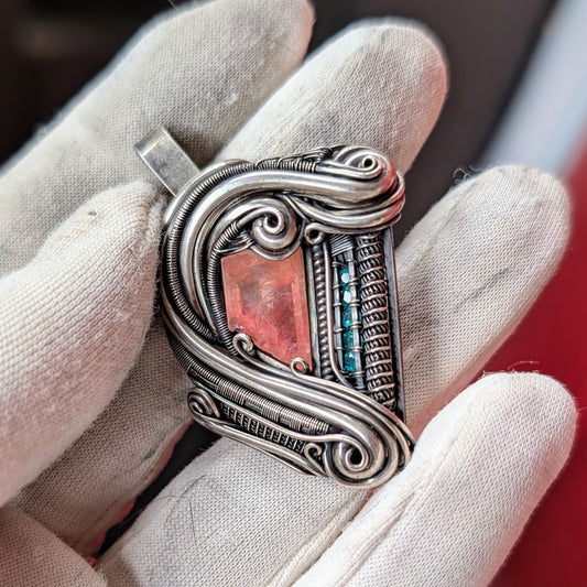 Wire wrapped pendant